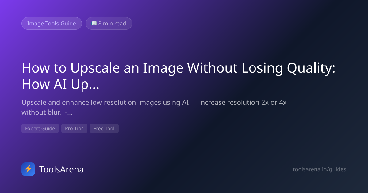 AI Image Upscaler Free Online — Enhance Low-Res Photos (2026 ...
