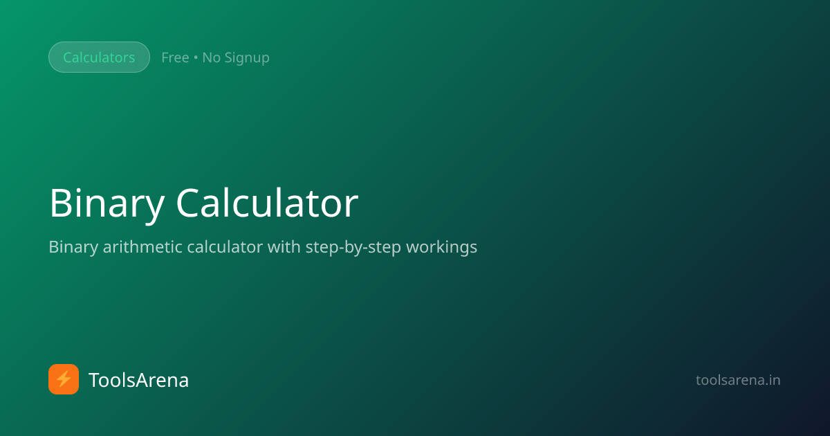 Binary Calculator - Convert & Calculate Binary, Decimal, Hex, Octal ...