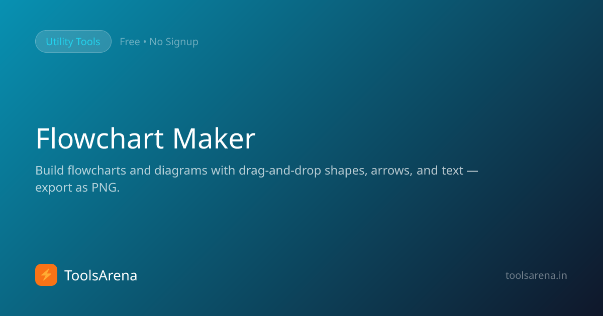 Flowchart Maker - Create Diagrams & Process Flows Free Online | ToolsArena