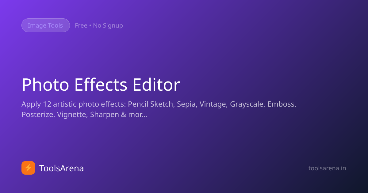 Photo Effects Editor Online — 12 Artistic Filters Free, No Signup ...